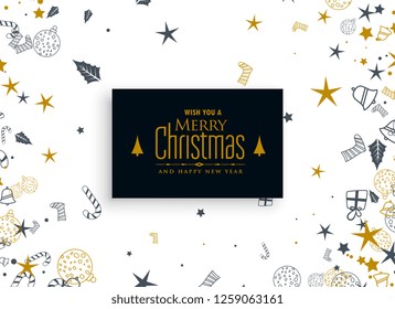 christmas elements decoration on white background