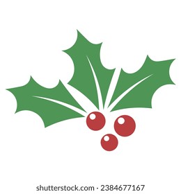 Christmas elements for decoration in a Christmas party on the new year 