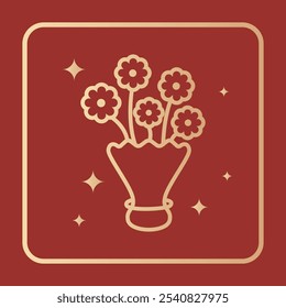 Weihnachtselemente - Blumen Symbol