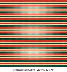 Christmas elements with geometric seamless pattern. Web banner, poster, brochure, background, wallpaper. Holiday season, Contemporary abstract design. Modern style. Flat vector illustration.
