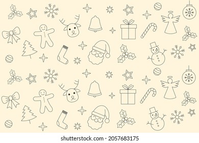 Christmas elements icon banner, flyer, card, 