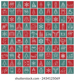 Christmas Elements and Icons for Christian Events
