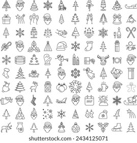 Christmas Elements and Icons for Christian Events