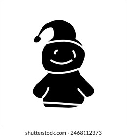 Christmas elements in modern minimalist geometric style. icon set in black in flat design style. Christmas tree with geometric patterns, stars, lights and Christmas supporting elements