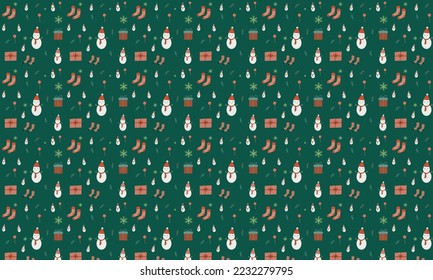 Christmas elements pattern, Christmas decoration
