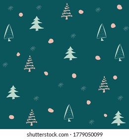 Christmas elements pattern vector background.