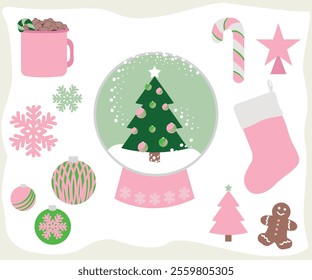 Christmas elements with PNG and vector format