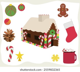 Christmas elements with PNG and vector format