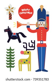 christmas elements/ Christmas poster
