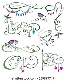Christmas elements set