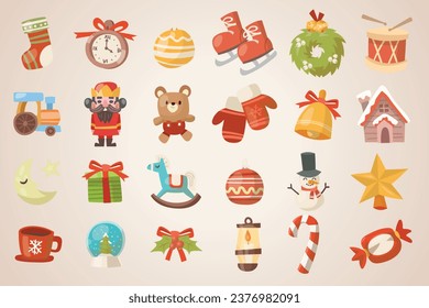 Christmas elements set, file vector editable