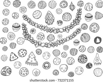 Christmas elements and stickers