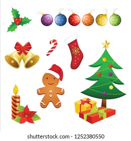 
Christmas elements vector