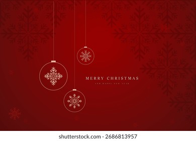 A christmas elements vector Red abstract background with Elegant red merry christmas tree, Flat design vector of Christmas tree concepts