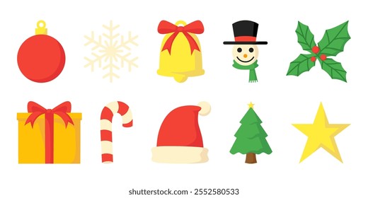 Christmas Elements Vector Set Design