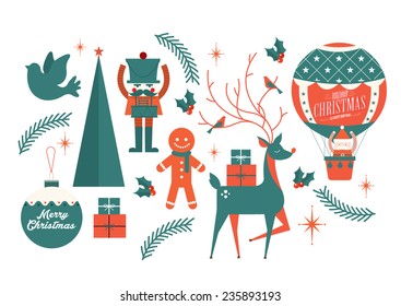 christmas elements vector/illustration