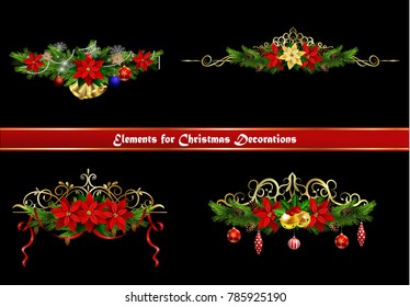 Christmas elements for your designs