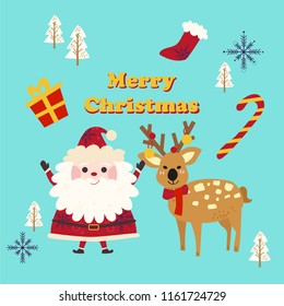 Christmas elements.Isolated vector.