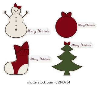 Christmas elements-tags