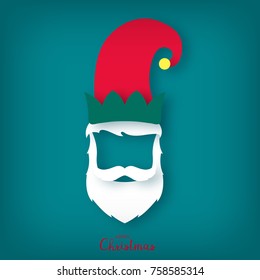 Christmas elf. Assistant to Santa Claus. Vector illustration.