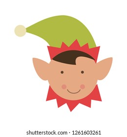 Christmas elf cartoon