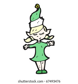 christmas elf cartoon