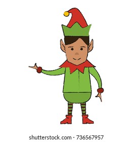 Christmas elf cartoon