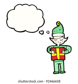caricatura do elfo de natal