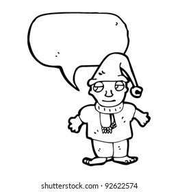 christmas elf cartoon