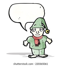 christmas elf cartoon character