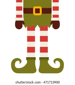 christmas elf character isolated icon vector illustration design