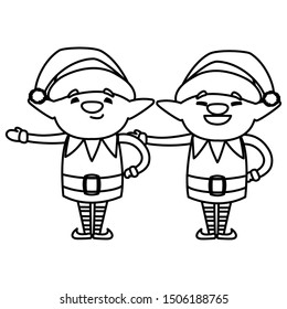 Christmas elf design vector illustration