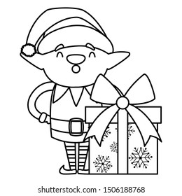 Christmas elf design vector illustration