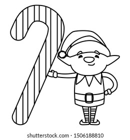Christmas elf design vector illustration