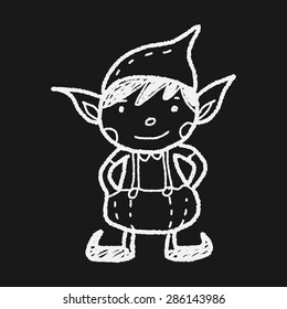 Christmas elf doodle