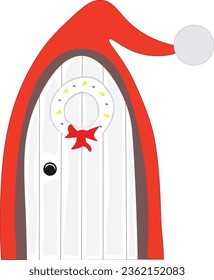 The Christmas elf door