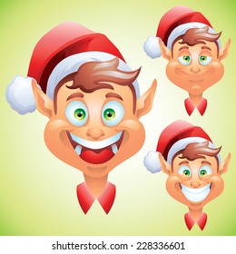 Christmas Elf Face Expressions
