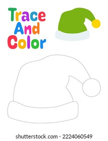 hoja de cálculo de seguimiento de sombrero elfo de Navidad para niños