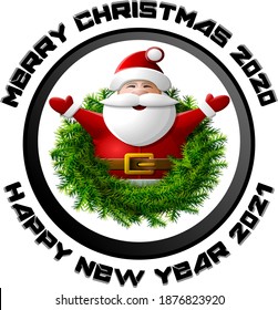 christmas elf icon or logo illustrator