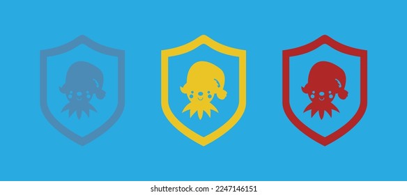 Iconos del elfo de Navidad, ilustración vectorial
