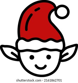 Christmas elf, illustration, vector on a white background.