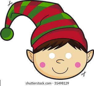 Christmas Elf Kids Mask