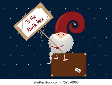 Christmas elf with trunk