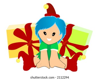 Christmas Elf - Vector