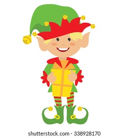Christmas elf vector illustration