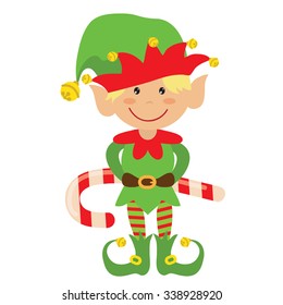 Christmas elf vector illustration