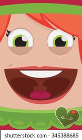 Christmas elf vector illustration