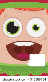Christmas elf vector illustration