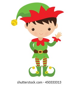 Christmas elf vector illustration