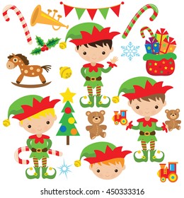 Christmas elf vector illustration